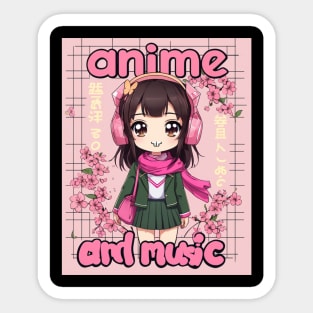 Dynamic Anime Vibes: A Journey of Color and Emotion Sticker